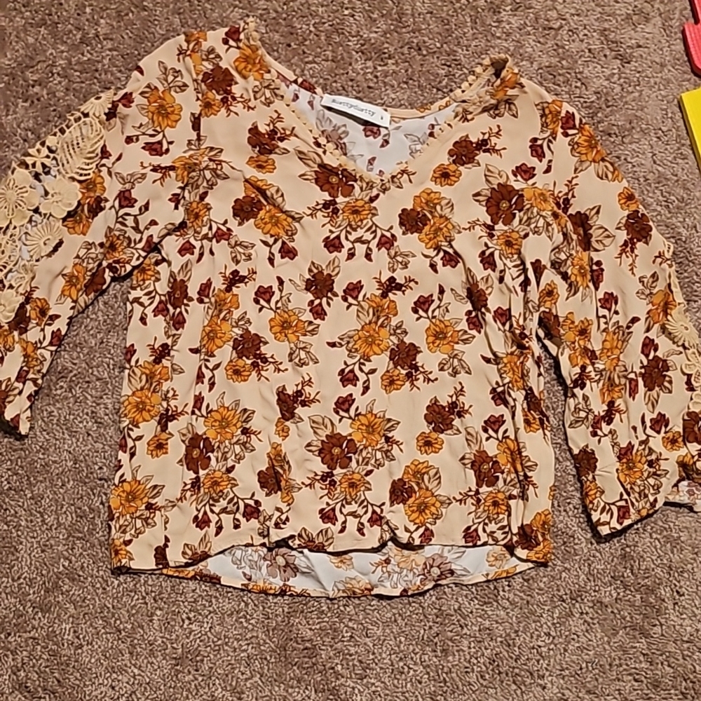 Floral top, RusttyDustty, M